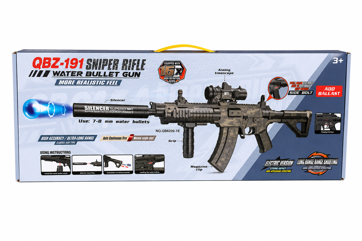 π― QBZ-191 Camo Water Bullet Blaster π¦π₯
