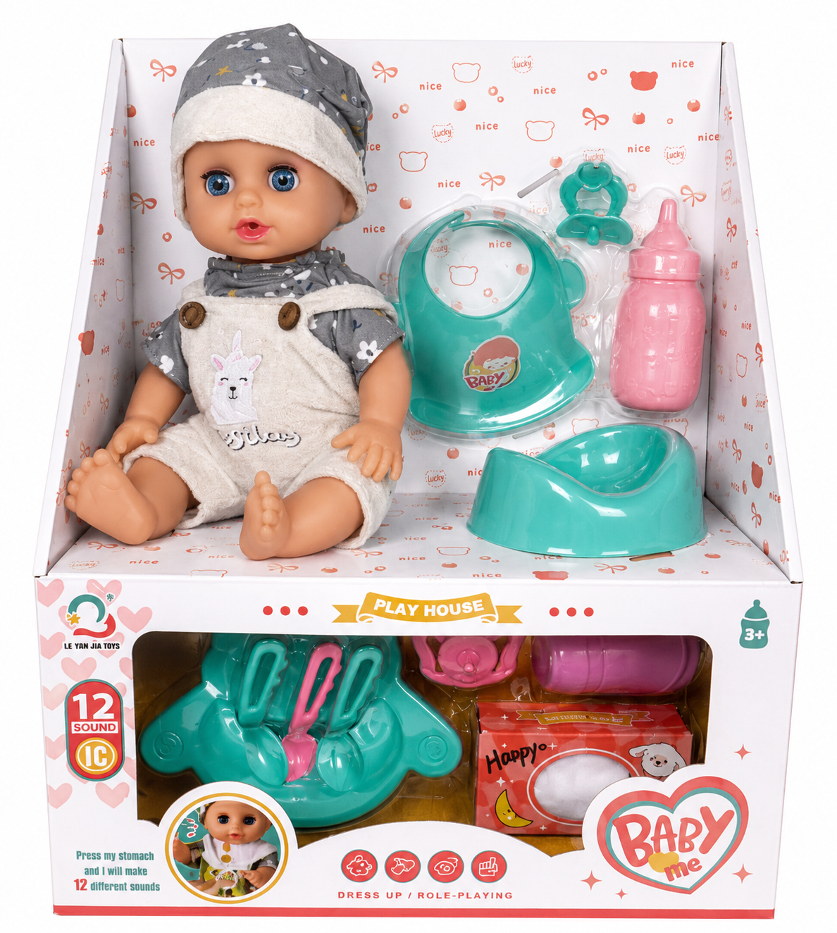 πΆπ 12-Sound Baby Doll Full Care Play Set β Itβs Like Having a Real Little Baby!