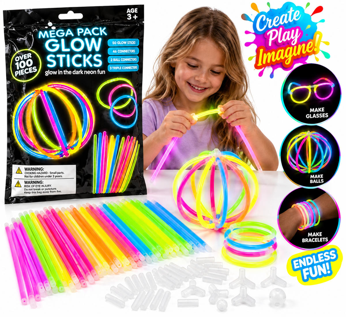 Glow Sticks β Over 100 Pieces!