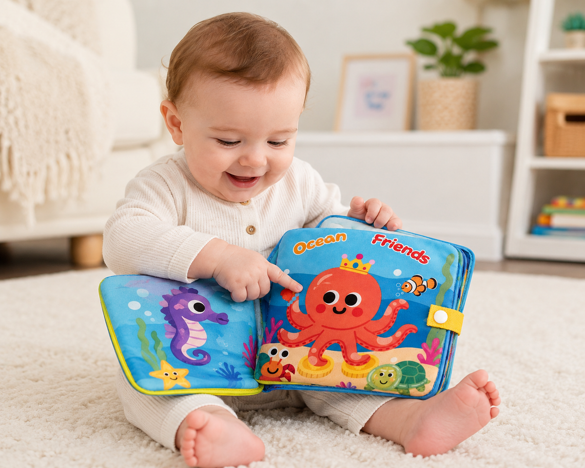 ππ Baby Ocean Cloth Book β Learn, Touch & Explore