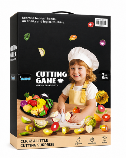 🍎🔪 CUT, PLAY & LEARN! 🥕🌽