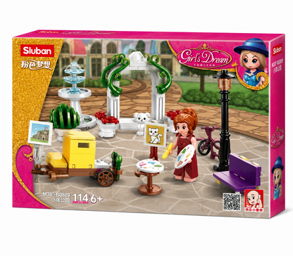 🎨🌸 GIRL’S DREAM PARK ARTIST – 114 PIECE BUILDING SET 🌸🎨