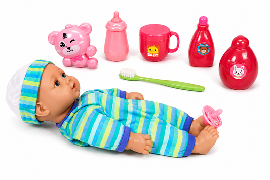 👶💕 Sweet Baby Interactive Doll – 10 Sounds & Baby-Care Fun!