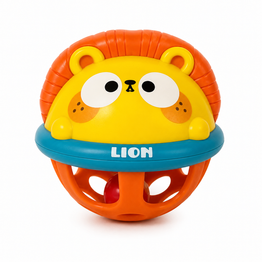 🦁 Lion Sensory Rattle Ball