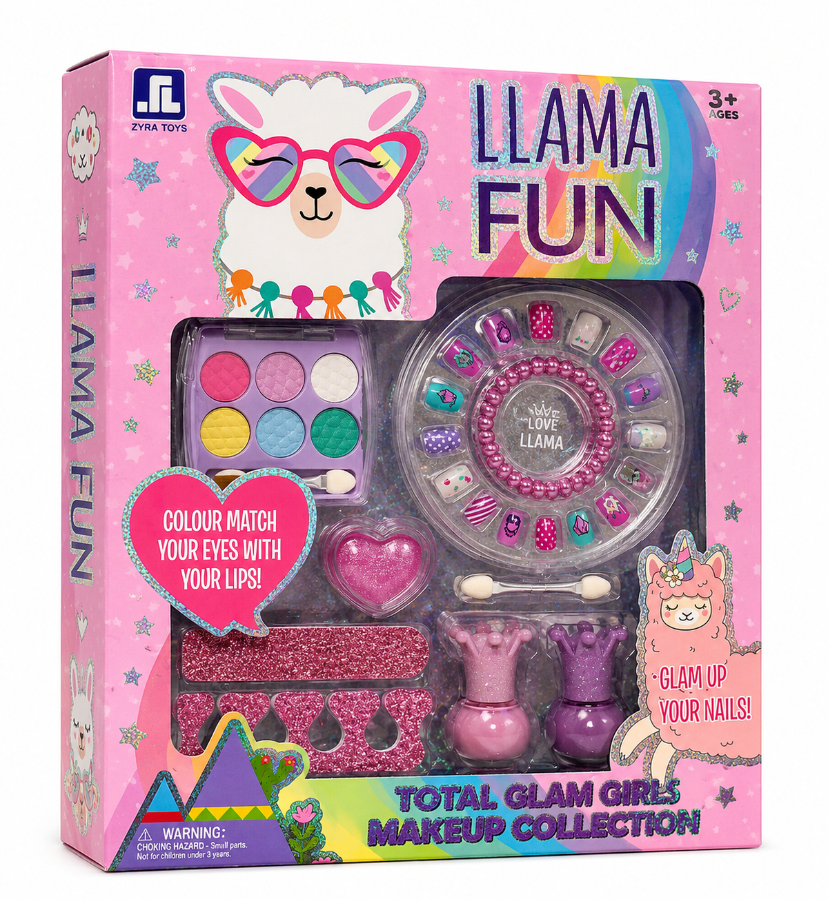 💖✨ LLAMA FUN GLAM MAKEUP & NAIL SET ✨💅