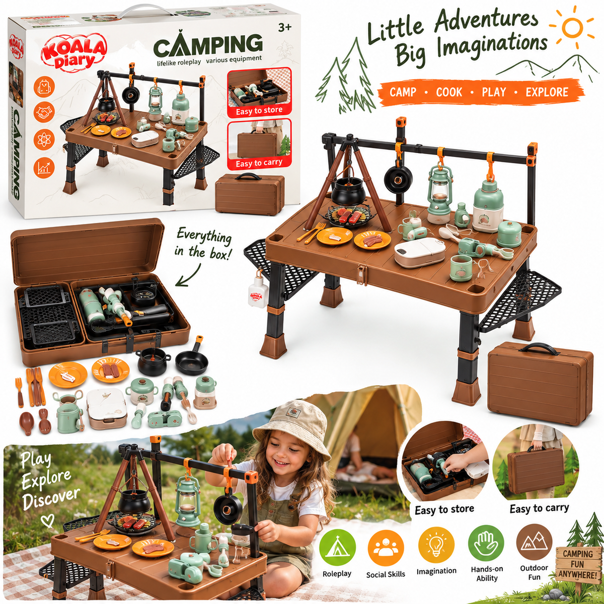Koala Diary Camping Adventure Play Set
