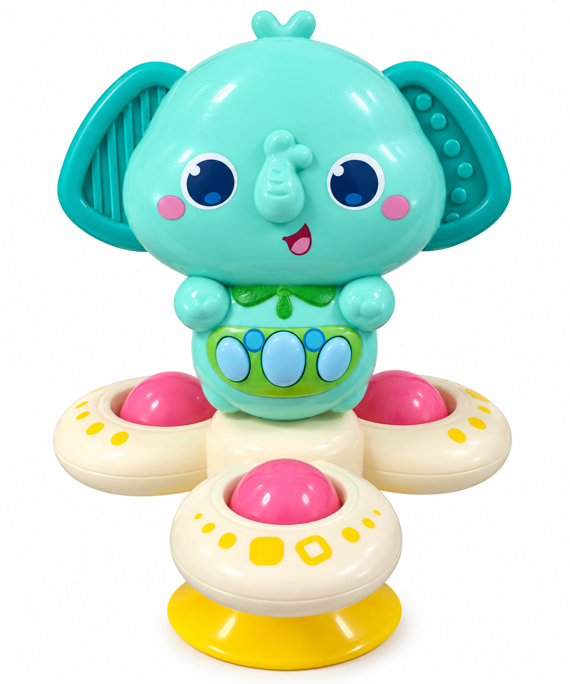 Musical Light-Up Suction Cup Elephant Toy