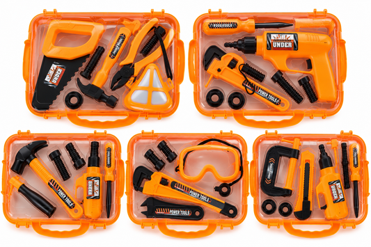 Little Builder's 5-Piece Tool Case Set – Big Tools for Little Imaginations! 🔧🛠️