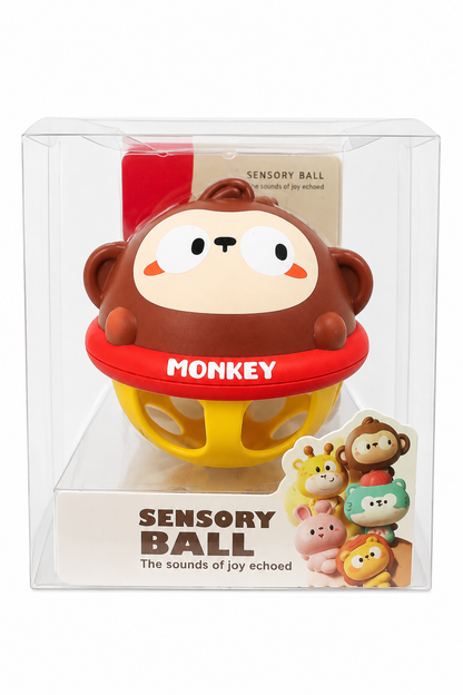 🐵 Monkey Sensory Rattle Ball