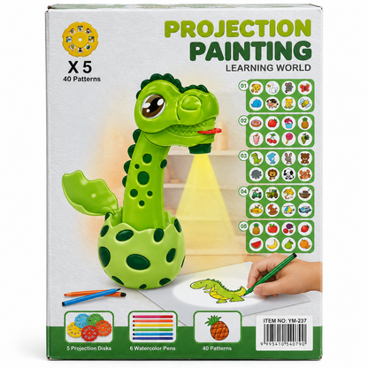 🦖🎨 Dinosaur Projection Painting Learning World