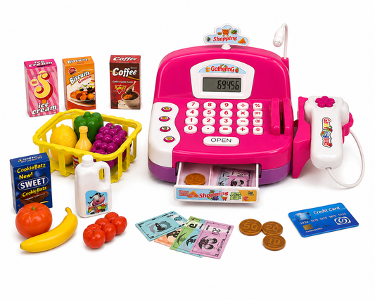 CASH REGISTER🛒 BEEP, SCAN & LET’S GO SHOPPING! 💳✨