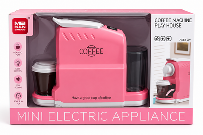 ☕💕 Mini Coffee Machine Play Set – Little Barista Fun!