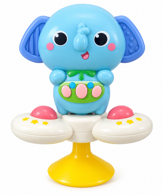 Musical Light-Up Suction Cup Elephant Toy
