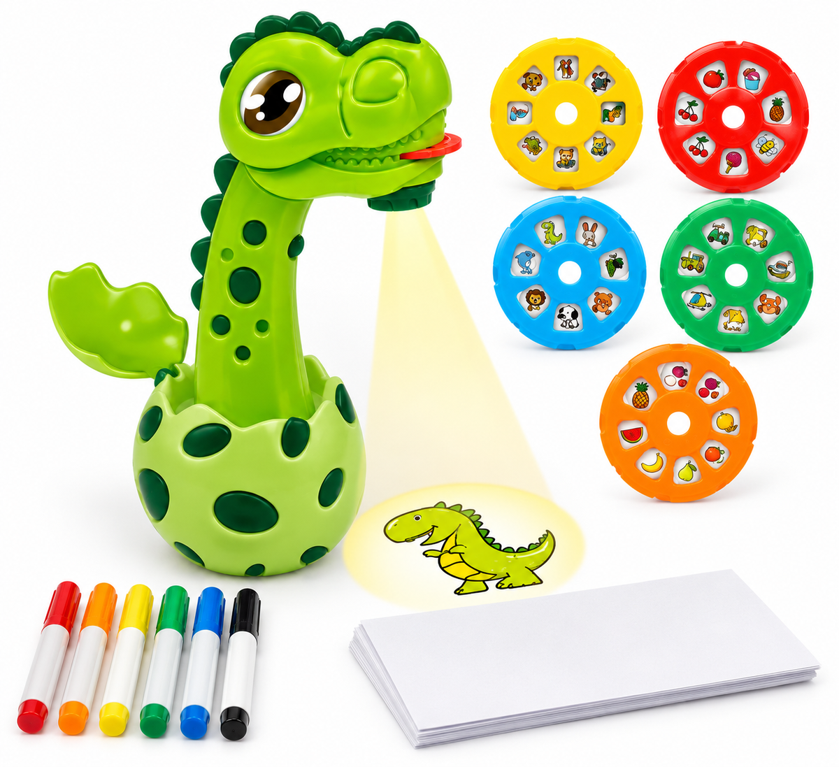 🦖🎨 Dinosaur Projection Painting Learning World