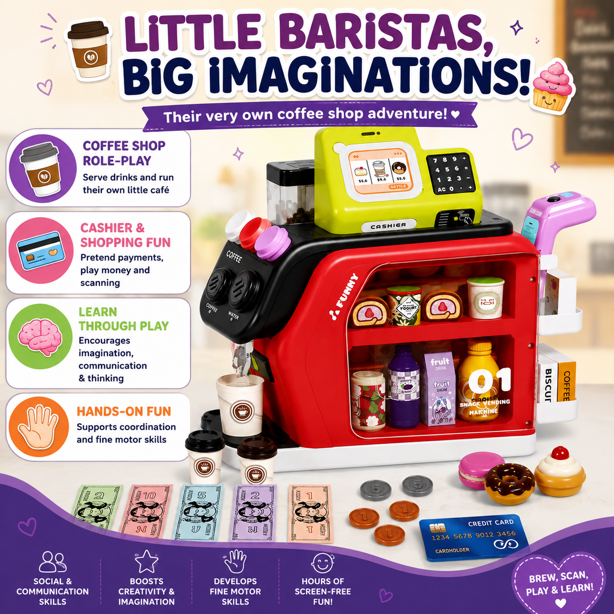☕ LITTLE BARISTAS, BIG IMAGINATIONS! 🧁✨