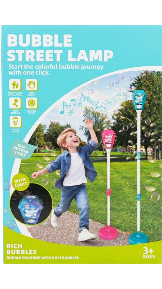 Street Light Bubble Machine with Music & Lights 🫧✨
