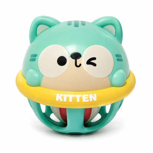 🐱 Kitten Sensory Ball – Shake, Rattle & Discover!