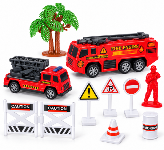 Fire Rescue Play Set – 10 Pieces