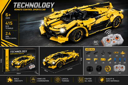 Remote Control Sports Car – 415pc Model Build 🏎️