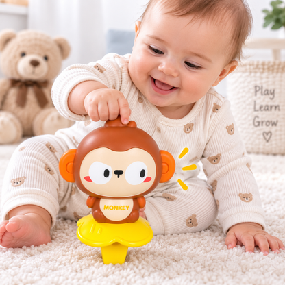Whistle Baby’s Playmate – Musical Monkey Toy 🎶
