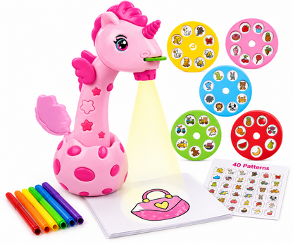 🦄🎨 Projection Painting Learning World – Trace, Draw & Create!