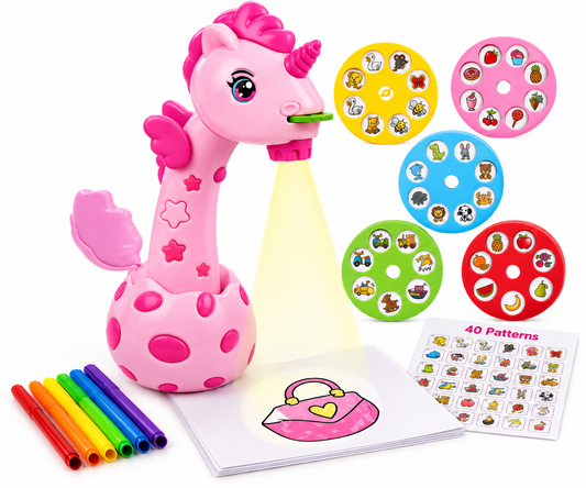 🦄🎨 Projection Painting Learning World – Trace, Draw & Create!