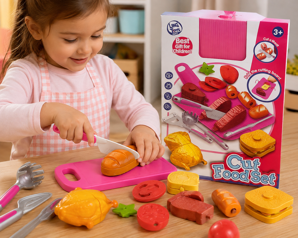 🍓 SLICE, SERVE & PLAY! 👩‍🍳✨ CUT FOOD SET