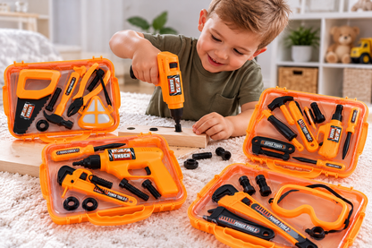 Little Builder's 5-Piece Tool Case Set – Big Tools for Little Imaginations! 🔧🛠️