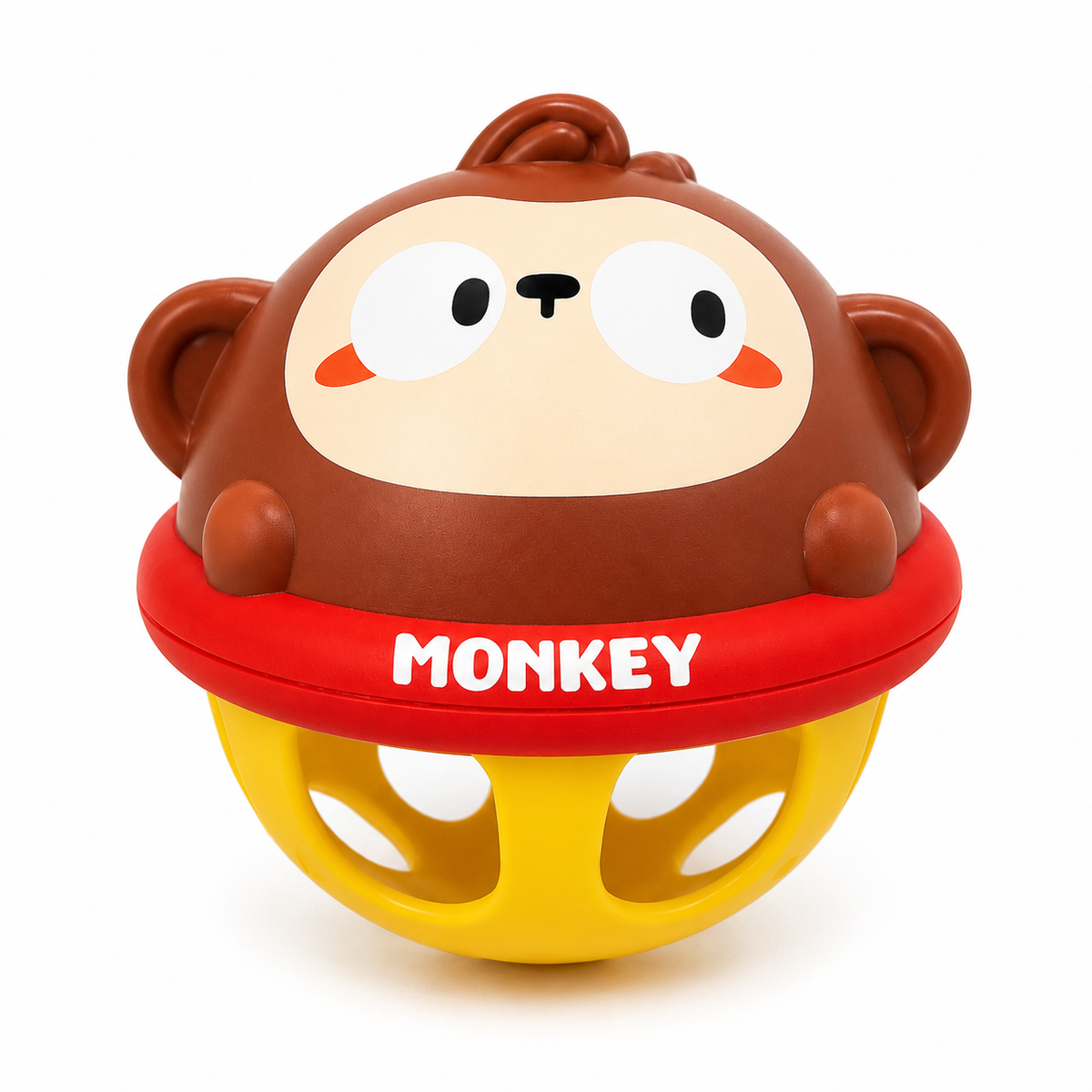🐵 Monkey Sensory Rattle Ball