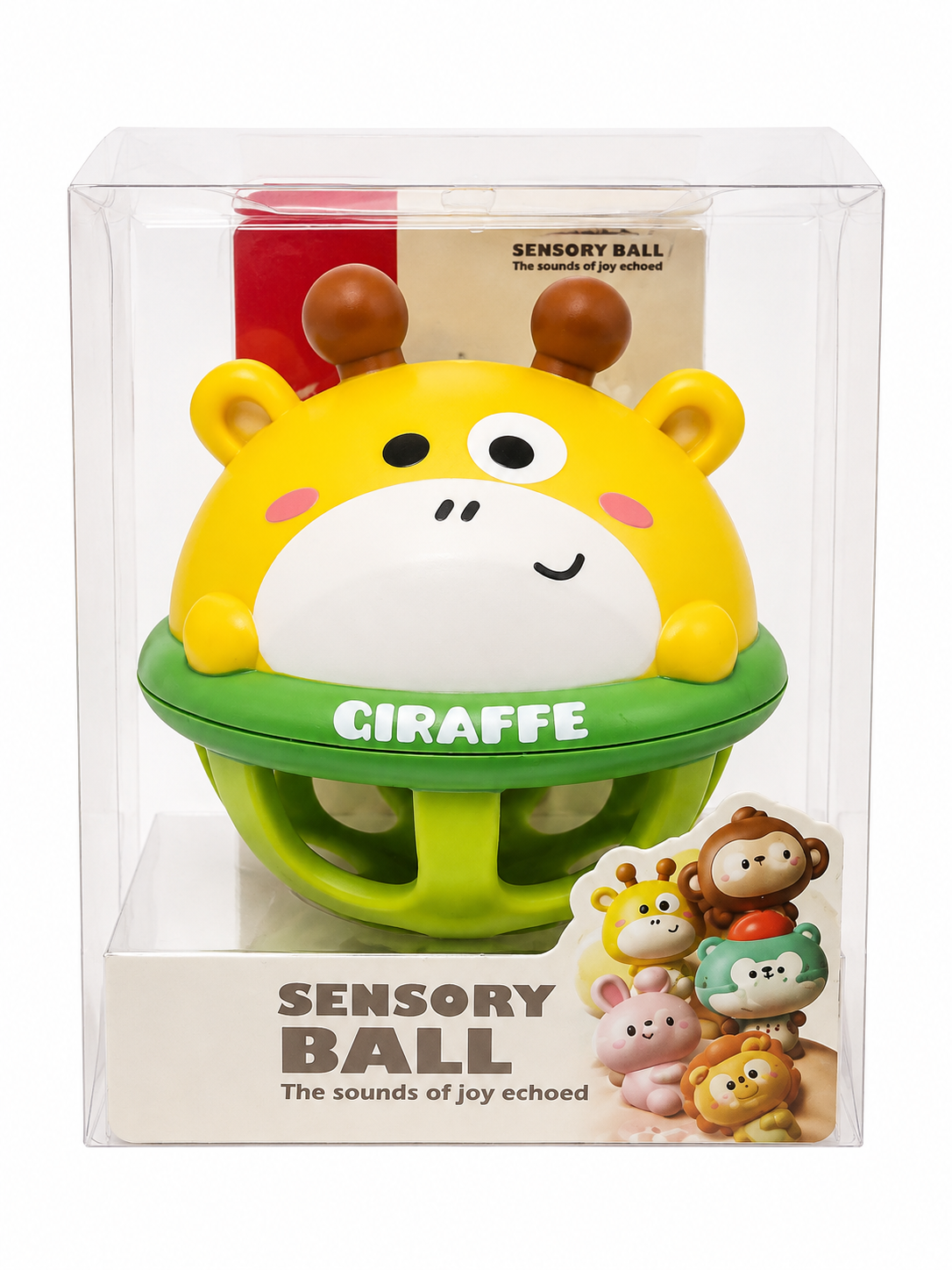 🦒 Giraffe Sensory Ball – Shake, Roll & Explore