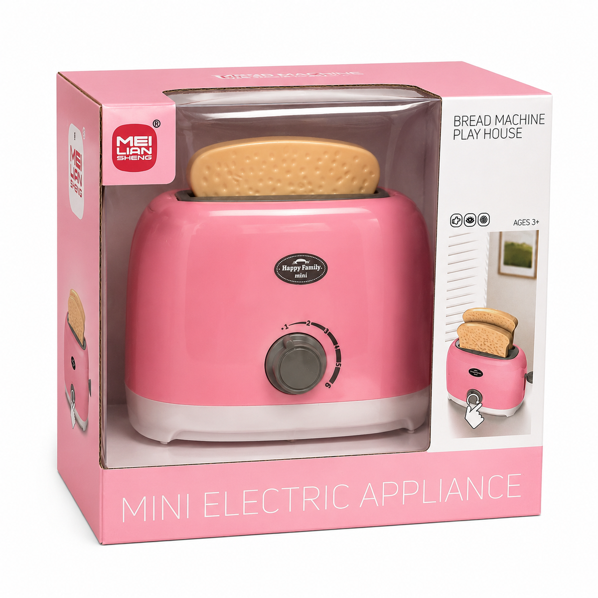 🍞✨ Mini Pink Pretend-Play Toaster – Little Kitchen, BIG Imagination! 💕